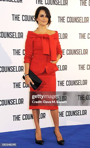 Penelope Cruz attends a photocall for "The Counselor" at The Dorchester on October 5, 2013 in London, England.