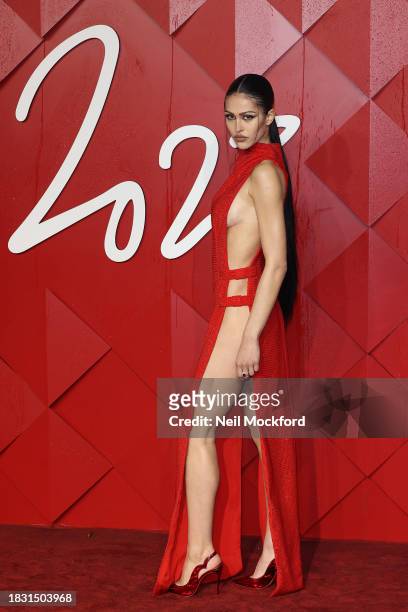 Amelia Gray Hamlin attends The Fashion Awards 2023 Presented by Pandora at the Royal Albert Hall on December 04, 2023 in London, England.
