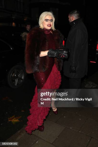 Sophia Hadjipanteli seen attending The Fashion Awards 2023 after party on December 04, 2023 in London, England.