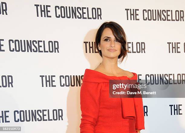 Penelope Cruz attends a photocall for "The Counselor" at The Dorchester on October 5, 2013 in London, England.