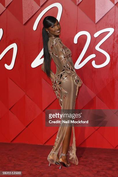 Leomie Anderson attends The Fashion Awards 2023 Presented by Pandora at the Royal Albert Hall on December 04, 2023 in London, England.