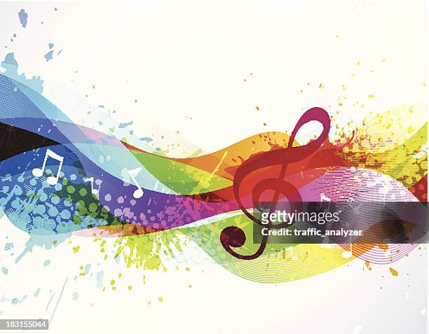 music background - musical note stock illustrations
