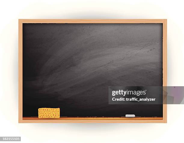 blackboard - sponge isolated stock illustrations