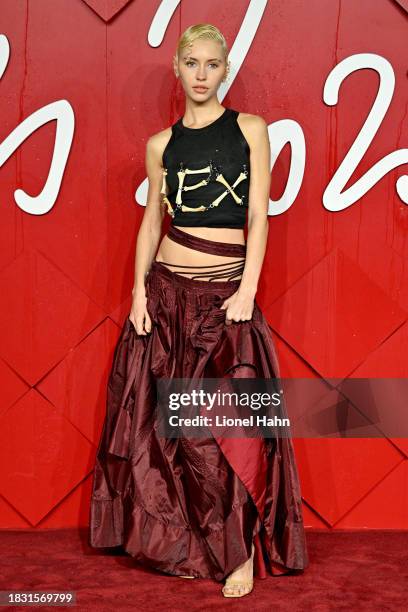 Iris Law attends The Fashion Awards 2023 presented by Pandora at the Royal Albert Hall on December 4, 2023 in London, England.