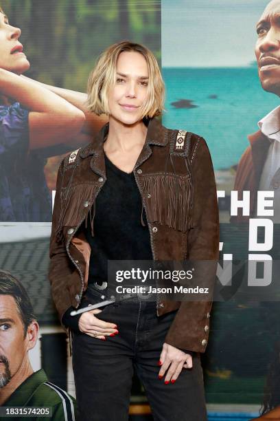Arielle Kebbel attends the Leave The World Behind NY Special Screening on December 04, 2023 in New York City.