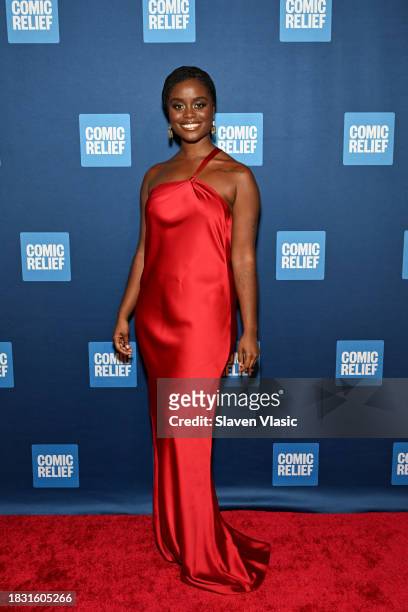 Denée Benton attends the Comic Relief US’ Inaugural Winter Fête, Celebrating Henry R. Muñoz III at Cipriani 25 Broadway on December 04, 2023 in New...
