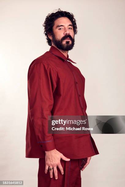 Clayton Cardenas poses in the IMDb Exclusive Portrait Studio at the 2023 Critics Choice Celebration Honoring Black, Latino & AAPI Achievements at...