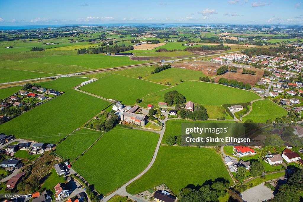 City growing into farmland