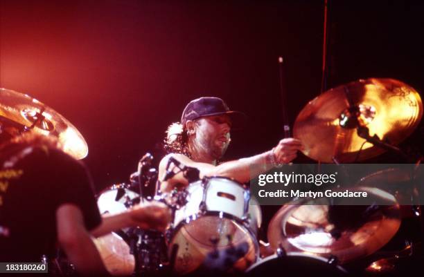 Metallica perform on stage at Monsters of Rock, Donington Park , United Kingdom, 1995.