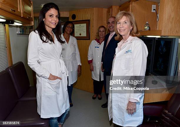 Vivica A. Fox & Bethenny Wig Out, Alycia Cooper, Carrie Keagan, Tatyana Ali, Bethenny & Audience Members Get Mammograms For Breast Cancer Awareness...