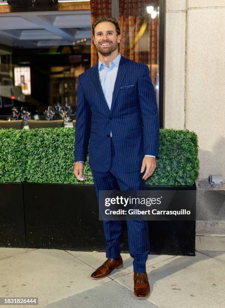 Former football defensive end Chris Long is seen arriving to “Team Dinner" benefiting Make the World Better and the Chris Long Foundation on December...