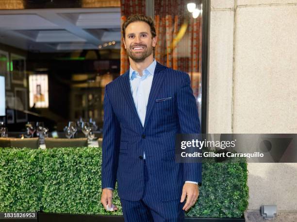 Former football defensive end Chris Long is seen arriving to “Team Dinner" benefiting Make the World Better and the Chris Long Foundation on December...
