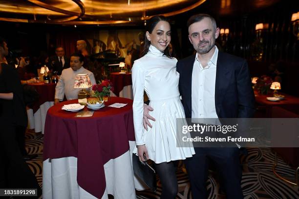 Mona Vand and Gary Vaynerchuk attend "Chloe Hearts Christmas" album release party at Casa Cipriani on December 04, 2023 in New York City.