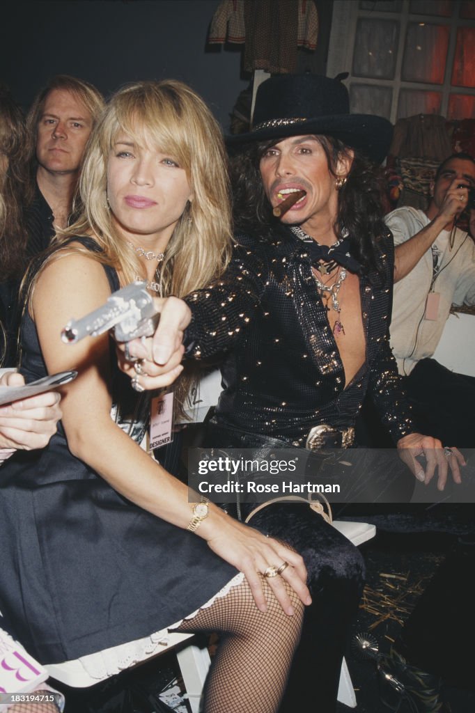 Teresa Barrick & American singer-songwriter Steven Tyler at the... News ...