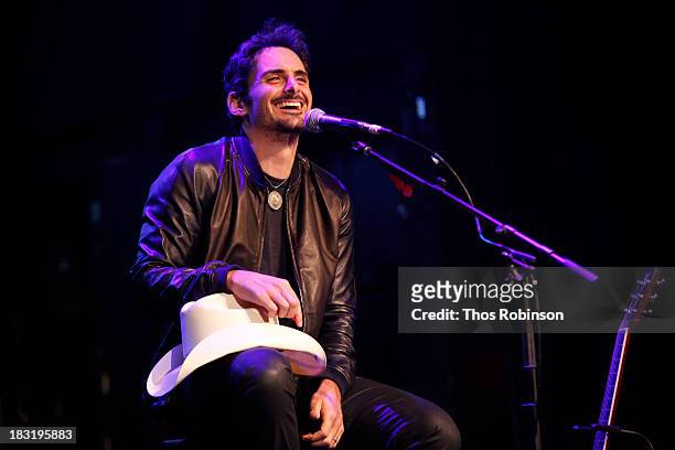 Singer and songwriter Brad Paisley attends The New Yorker Festival 2013 - Conversations With Music - Brad Paisley And Kelefa Sanneh at Gramercy...