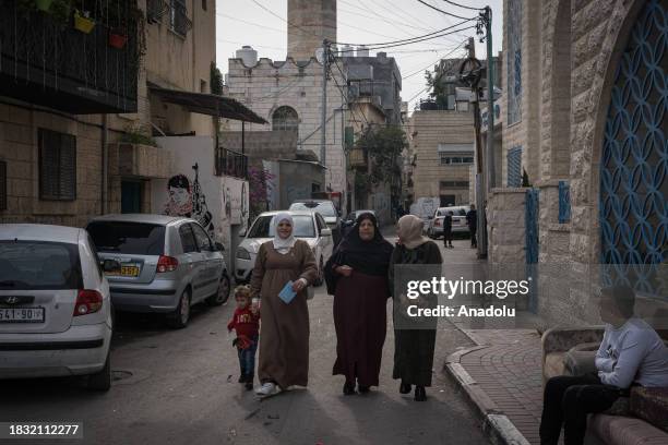 Palestinians at Aida Refugee Camp living their daily lives in fear due to the attacks by Israeli forces and Jewish settlers in Bethlehem, West Bank...