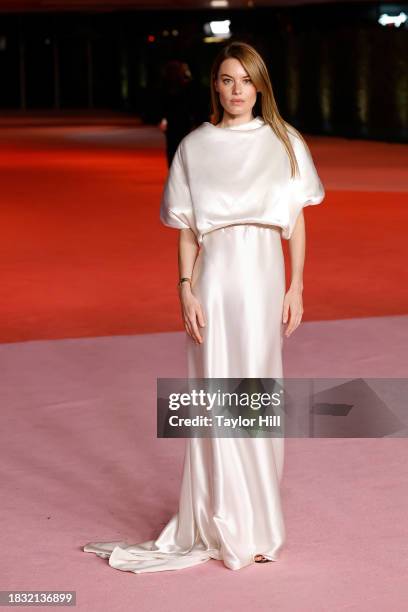 Camille Rowe attends the 2023 Academy Museum Gala at Academy Museum of Motion Pictures on December 03, 2023 in Los Angeles, California.