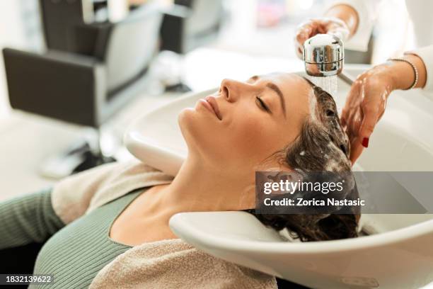 haircare harmony - hair-salon stock pictures, royalty-free photos & images