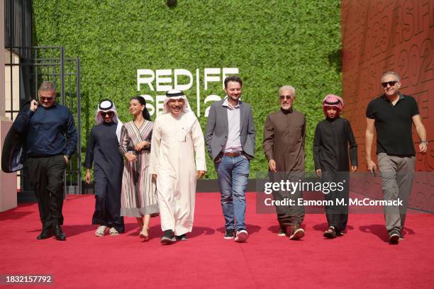 Majed Z. Samman, Azzam Nemr, Tulin Essam, Ibrahim Alhasawi, Abu Bakr Shawky, Abdulmohsen Alnemr, Omar Al Atawi and Mohamed Hefzy pose during the...