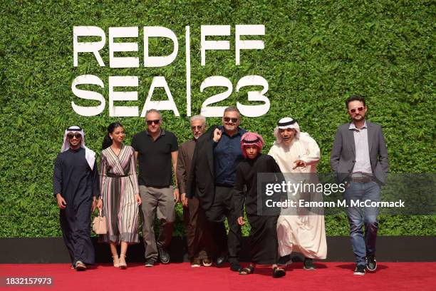 Majed Z. Samman, Azzam Nemr, Tulin Essam, Ibrahim Alhasawi, Abu Bakr Shawky, Abdulmohsen Alnemr, Omar Al Atawi and Mohamed Hefzy pose during the...