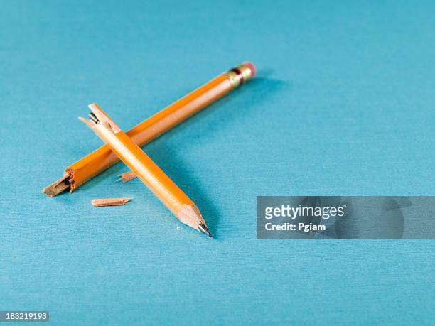 pencil office concept - fracture stock pictures, royalty-free photos & images