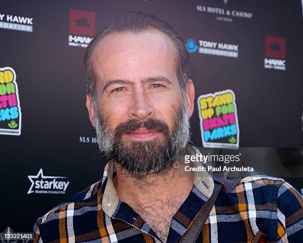 Actor Jason Lee attends the 10th Annual Stand Up For Skateparks benefiting the Tony Hawk Foundation on October 5, 2013 in Beverly Hills, California.