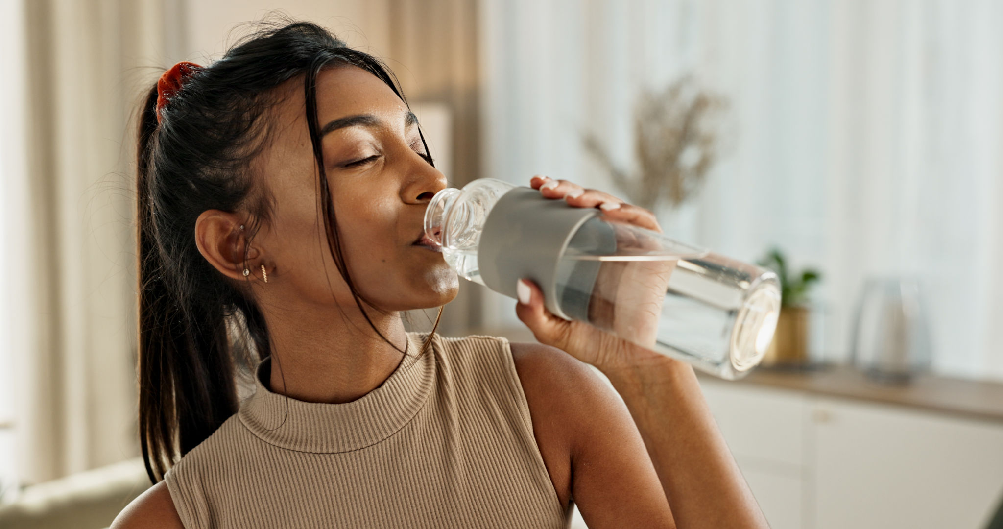 drinking water