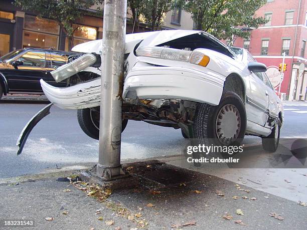 flying car experiment failure #4 - car collision stock pictures, royalty-free photos & images