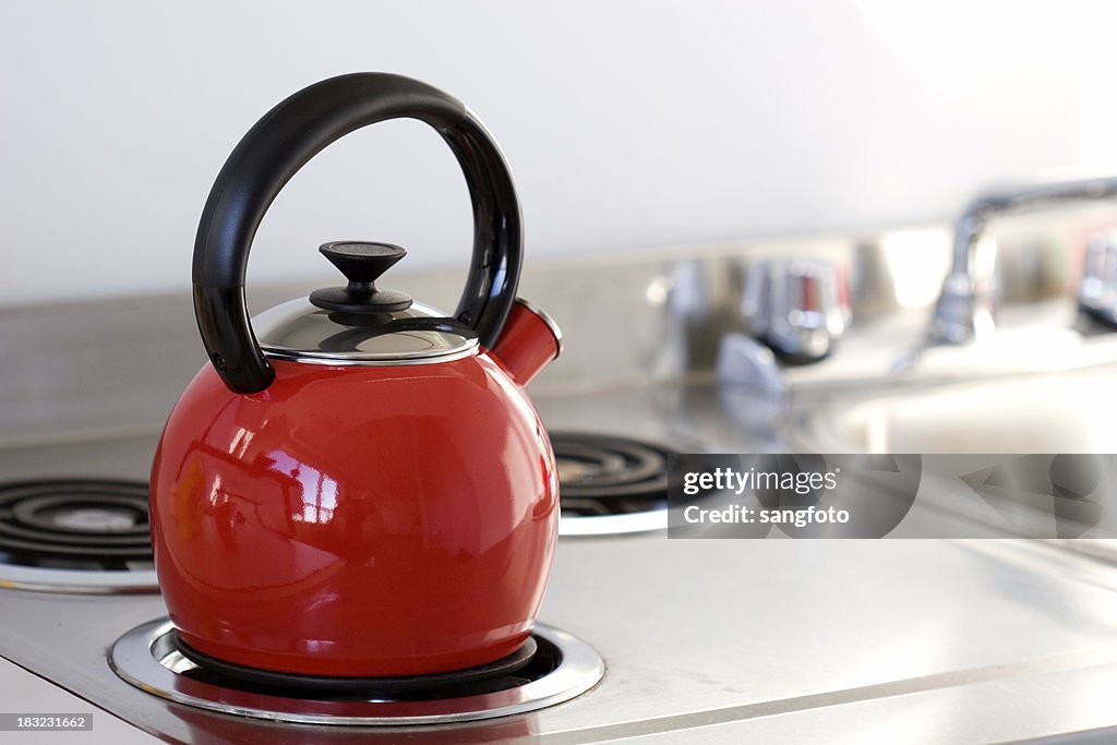 Kettle on Stovetop