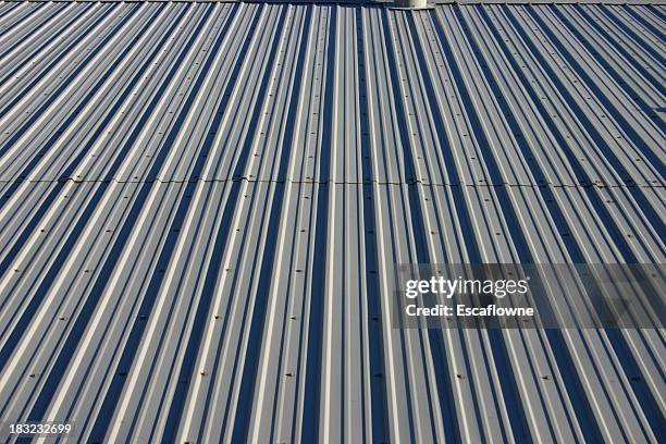 metal roof #2 - metal rivets stock pictures, royalty-free photos & images