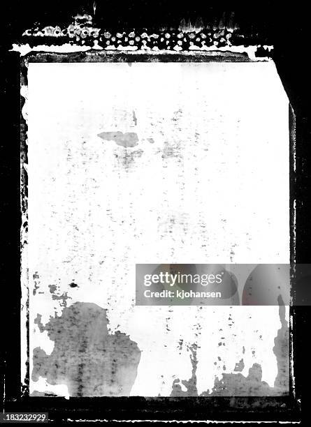 grungy transfer border or frame - dia stockfoto's en -beelden