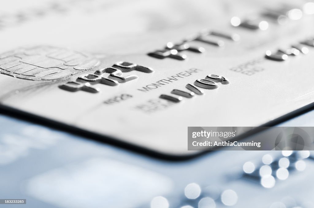 Pantacourt section de la carte de crédit avec mis'au point sélective