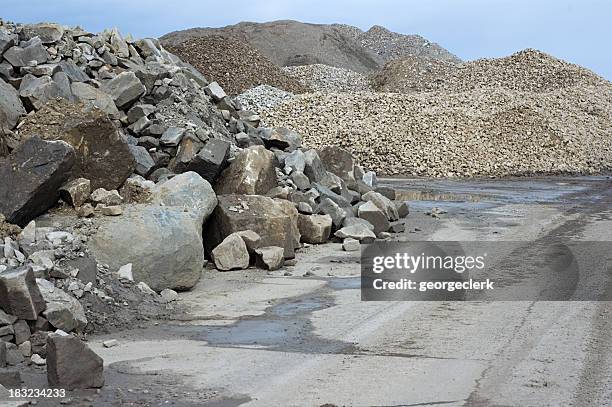 construction rubble - gravel stock pictures, royalty-free photos & images