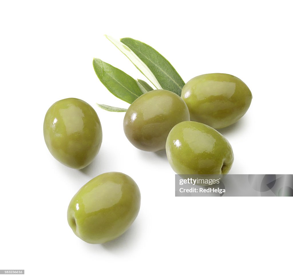 Olives green with Leafs