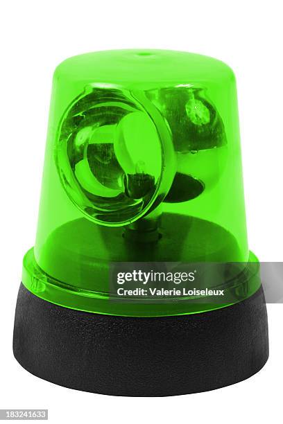 luz verde - sirena-de-emergencia fotografías e imágenes de stock