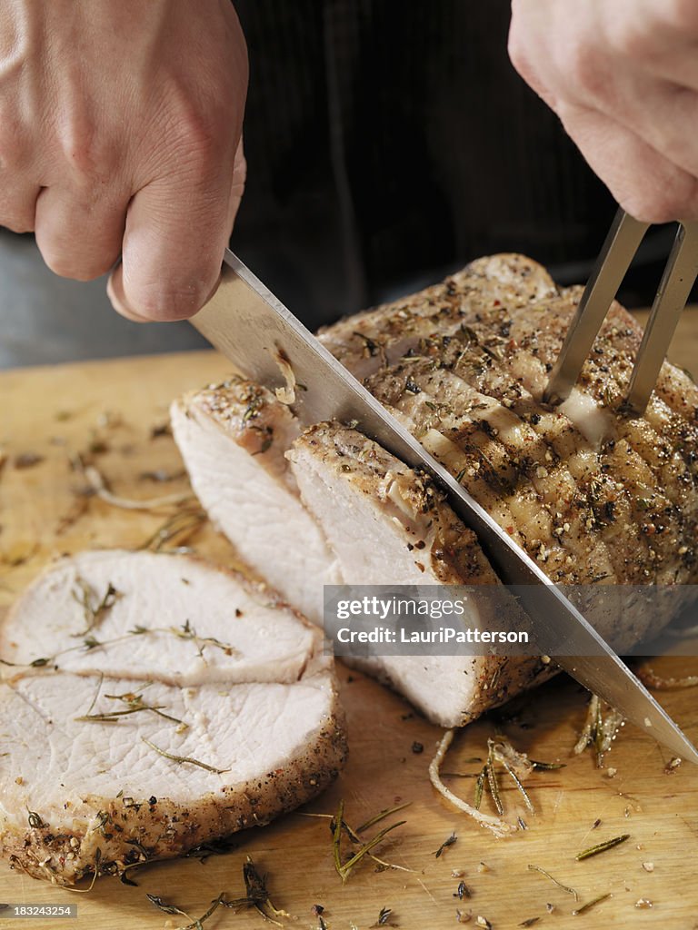 Entalhe a Carne de Porco Assado