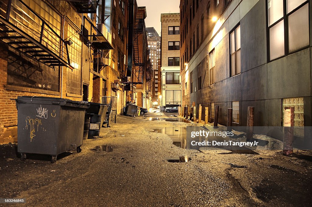 Urban Street at Night