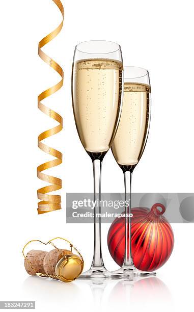 celebration. new year's toast. - alcohol christmas tree stock pictures, royalty-free photos & images