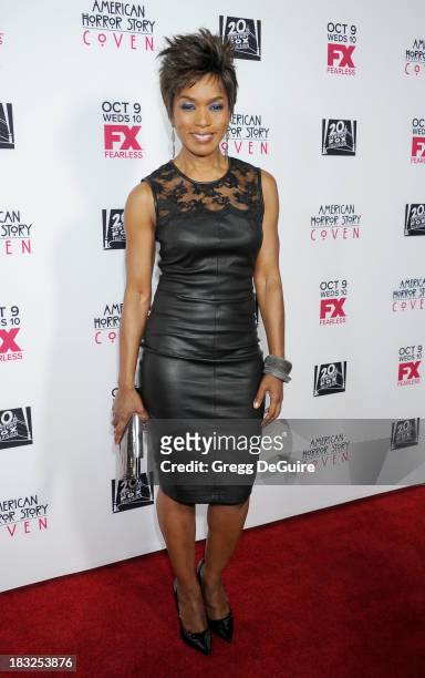 Actress Angela Bassett arrives at the Los Angeles premiere of FX's "American Horror Story: Coven" at Pacific Design Center on October 5, 2013 in West...