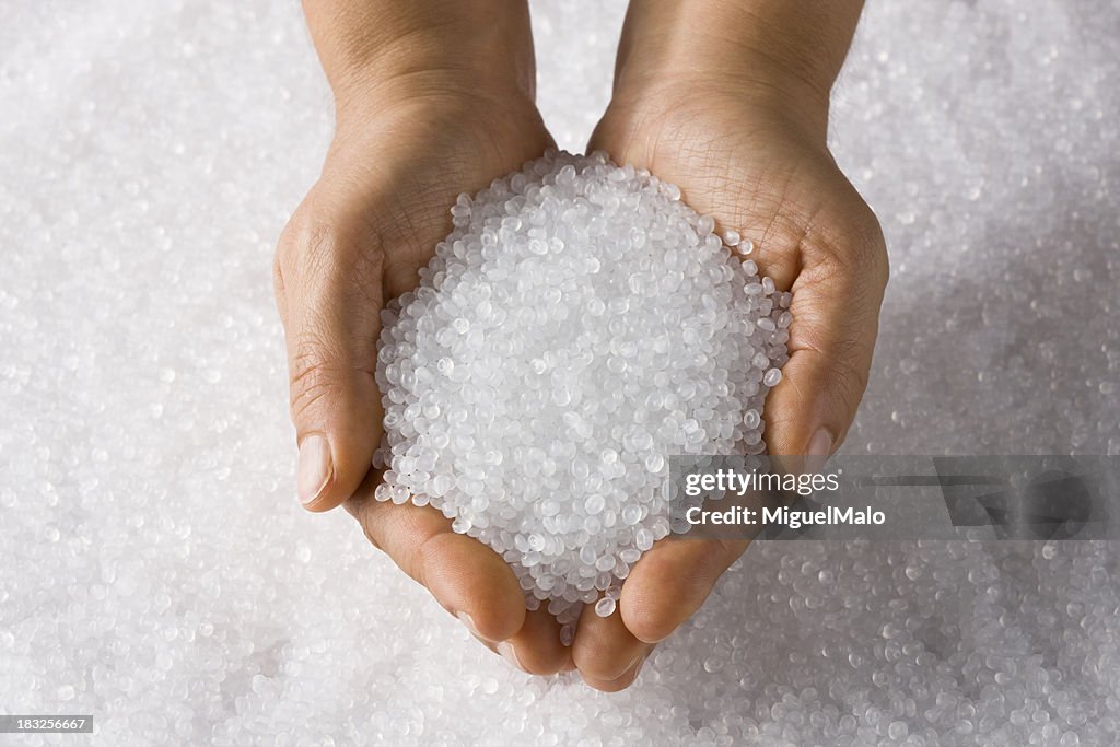 Resina de plástico balas