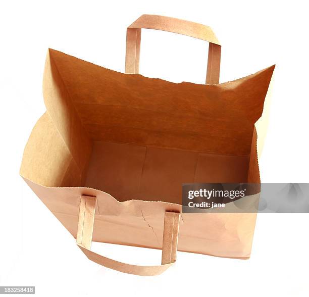 empty sack - boodschappentas schoudertas stockfoto's en -beelden
