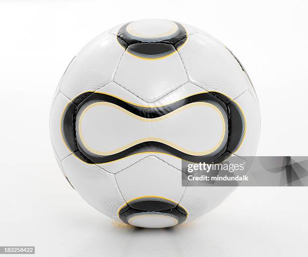 football aka soccer ball isolated against white background - 足球 球 個照片及圖片檔