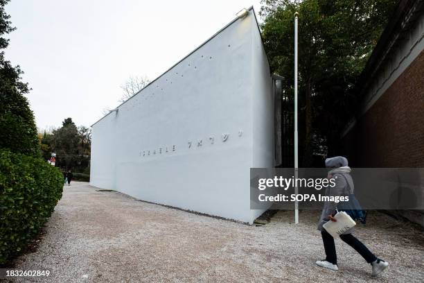 General view of the Israeli pavilion at 18th International Venice Biennale Architecture Exhibition at Giardini area in Venice, Italy.