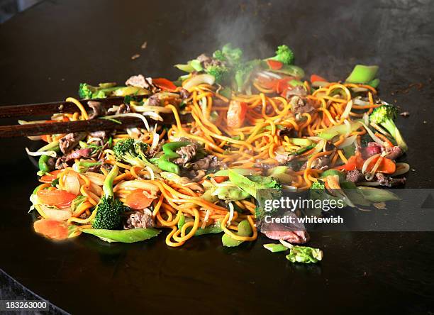 mongolian shrimp & beef - mongolian culture stock pictures, royalty-free photos & images