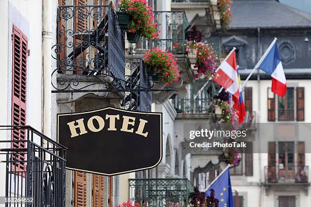 luxury hotel sign - xlarge - paris france hotel stock pictures, royalty-free photos & images