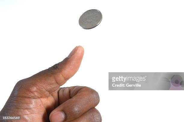 heads or tails - flipping a coin stock pictures, royalty-free photos & images