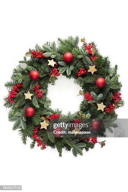 christmas wreath - blomsterkrans bildbanksfoton och bilder