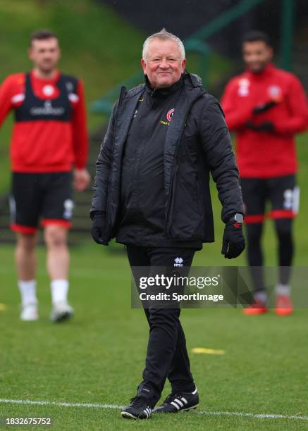 Chris Wilder Sheffield United's new manager at Shirecliffe Training Ground on December 05, 2023 in Sheffield, England.