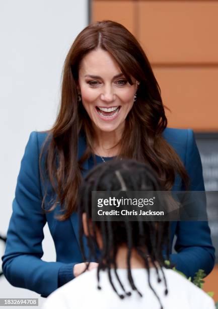 Catherine, Princess Of Wales attends the opening of Evelina London's new children's day surgery unit on December 05, 2023 in London, England.