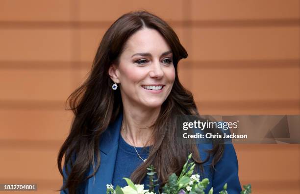 Catherine, Princess Of Wales attends the opening of Evelina London's new children's day surgery unit on December 05, 2023 in London, England.